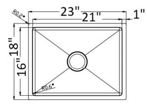 12" Deep Laundry Sink